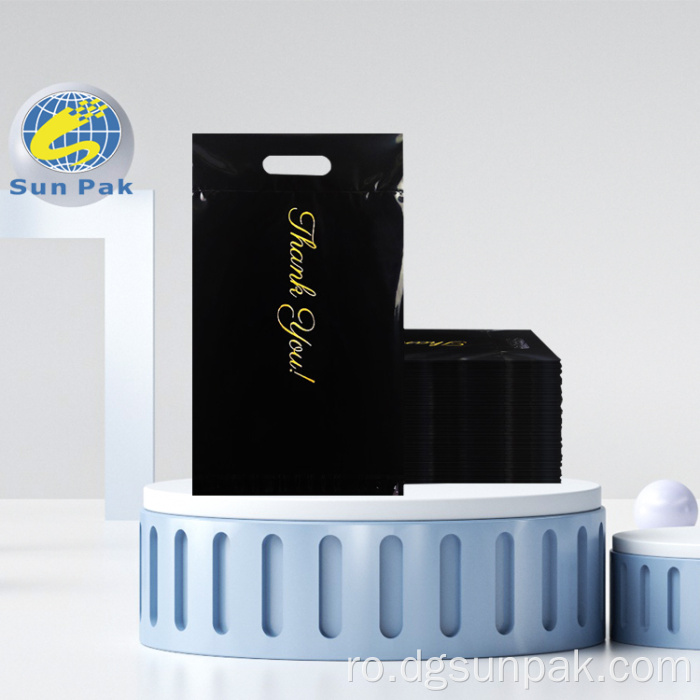 saci de expediere poli-mailer geantă de corespondență cu hanorac negru transparent